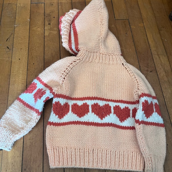 Vintage homemade chunky knitted sweater/ jacket - Picture 4 of 4